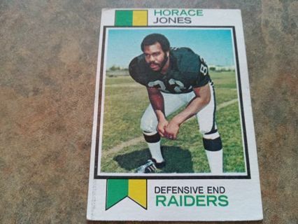 1973 TOPPS HORACE JONES RAIDERS FOOTBALL CARD# 261