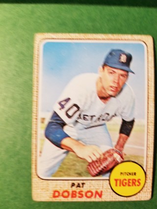 1968 - TOPPS EXMT - NRMT BASEBALL - CARD NO. 22 - PAT DOBSON - TIGERS