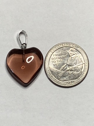 ♡HEALING STONE CHARM~#10~HEART-SHAPED~1 CHARM ONLY~FREE SHIPPING♡