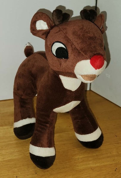 Free: Rudolph the Red-nosed Reindeer stuffed animal - 8 1/2