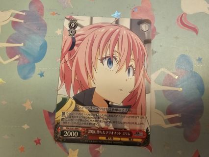 Anime weiss schwarz card