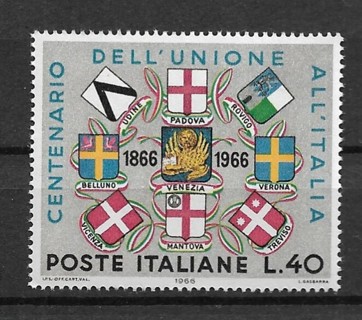 1966 Italy Sc932 40L Centenary of Venice Union with Italy MNH