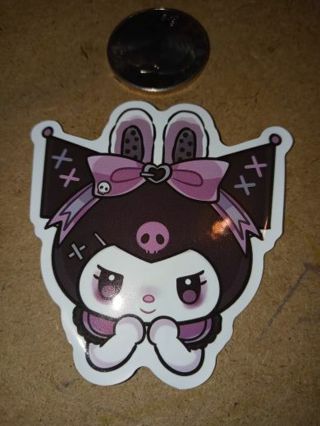 Kawaii 1⃣ big nice new vinyl sticker no refunds regular mail only Very nice