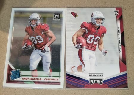 2019 Andy Isabella Rookie Cards Arizona Cardinals