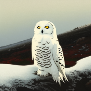 Listia Digital Collectible: Snowy owl
