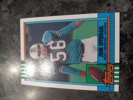 John Offerdahl 1990 Topps no disclaimer Miami Dolphins