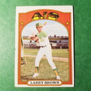 1972 - TOPPS BASEBALL CARD NO. 279 - LARRY BROWN - A'S