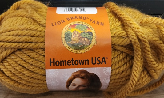 NEW - Lion Brand Hometown USA Yarn - "Las Vegas Gold"
