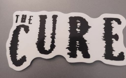 Cure English rock band vinyl laptop computer sticker for Xbox or Playstation