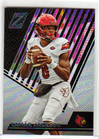 Lamar Jackson, 2023 Panini Chronicles Zenith Card #24, Arizona Cardinals,(H)