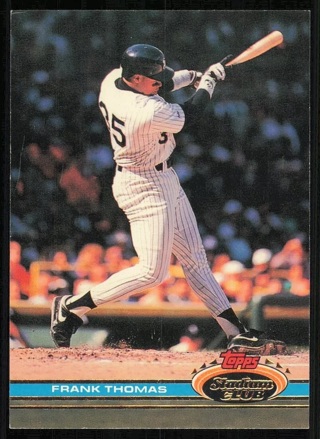 1991 Topps Stadium Club Frank Thomas #57- Chicago White Sox