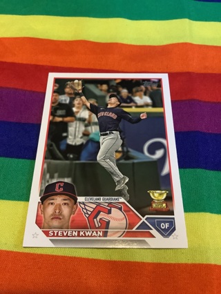 Topps 2023 Collectible Baseball RC Rookie Card #116 Steven Kwan Cleveland Guardians 