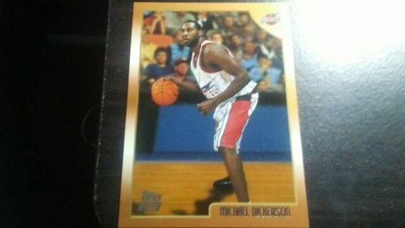 1999 TOPPS ROOKIE MICHAEL DICKERSON HOUSTON ROCKETS BASKETBALL CARD# 208