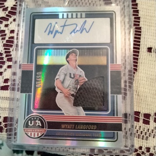 2023 Panini Stars&Strips Wyatt Langford Auto/relic - 5/10 