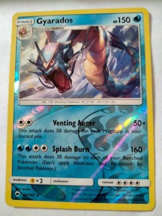 Gyarados 33/147 reverse holo pokemon