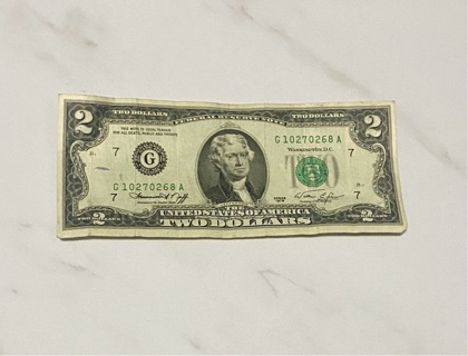 1976 Series Two Dollar Collectors Bill!!