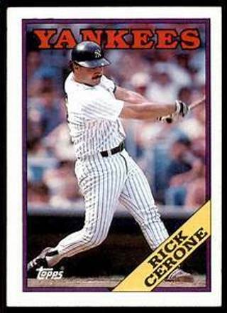 Rick Cerone 1988 Topps New York Yankees