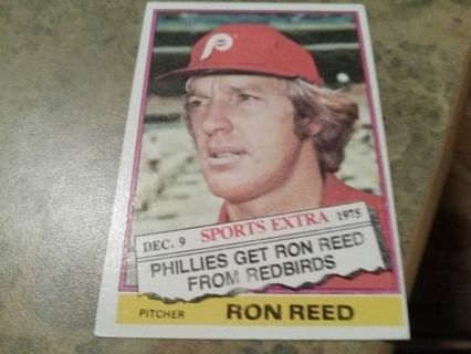 1976 TOPPS SPORTS EXTRA RON REED PHILADELPHIA PHILLIES BASEBALL CARD# 58T