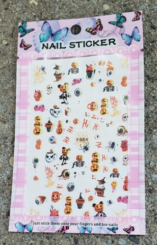 HALLOWEEN NAIL ART STICKERS STYLE 7