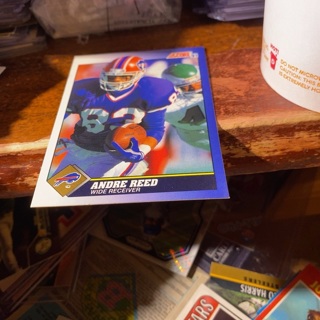 1991 score andre reed football card 