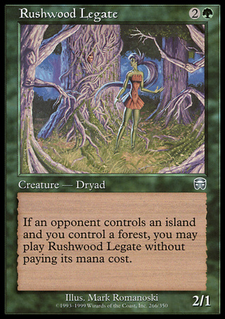 1999 Magic the Gathering Rushwood Legate MTG Card