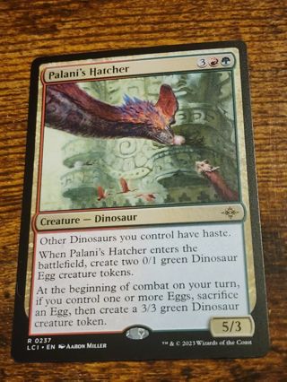 Magic the gathering mtg Palanis Hatcher rare card Lost Caverns of ixalan