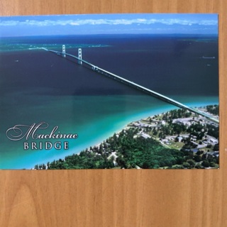 Mackinac Bridge Post Card 