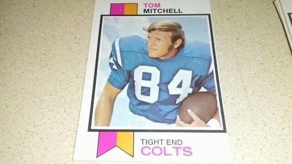 1973 TOPPS TOM MITCHELL COLTS FOOTBALL CARD