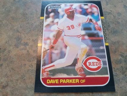 1987 DONRUSS DAVE PARKER CINCINNATI REDS BASEBALL CARD# 388