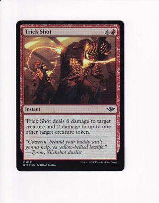 MAGIC THE GATHERING MTG OUTLAWS OF THUNDER JUNCTION FOIL TRICK SHOT