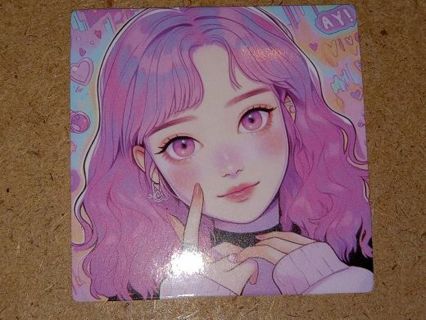 Girl Cute new one 1⃣ vinyl sticker no refunds regular mail only Very nice