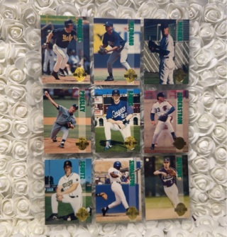 Set of 9 Baseball Cards