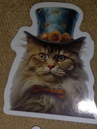 Cat Cute new 1⃣ vinyl lap top sticker no refunds regular mail very nice quality