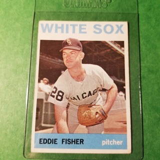 1964 - TOPPS BASEBALL CARD NO. 66 - EDDIE FISHER - WHITE SOX - EXMT+