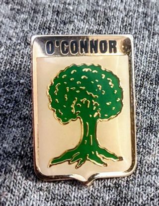 Vintage O Connor Irish Family Name Lapel Pin