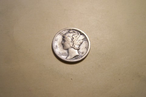 Silver 1924-S Winged Liberty Head Mercury Dime