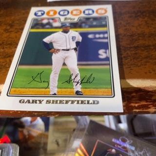 2008 topps Gary Sheffield baseball card 