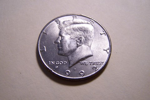 AU-BU 1992-D Kennedy Half Dollar JFK