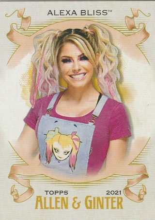 2021 WWE Heritage Topps - Alexa Bliss Allen and Ginter Insert #d AG-2