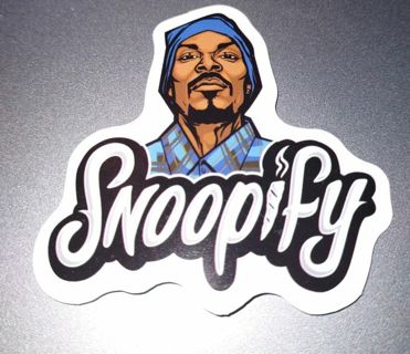 New Snoop Dogg Snoopify joint laptop hard hat tool box xBox PS4 sticker