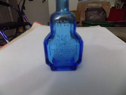 Vintage Wheaton Cobalt blue The Kings Patent BALSAM of life bitters bottle