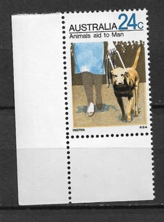 1971 Australia Sc503 24¢ Seeing Eye Dog MNH