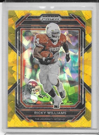 Ricky Williams 2023 Prizm DRaft Prizms Gold Ice #94