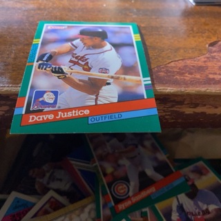 1991 donruss Dave justice baseball card 