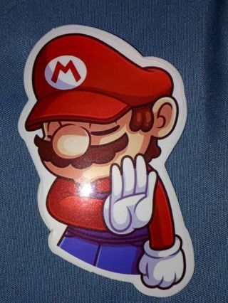 Mario one new nice vinyl lab top sticker no refunds regular mail high quality!