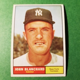 1961 - TOPPS EXMT - NRMT BASEBALL - CARD NO. 104 - JOHN BLANCHARD - YANKEES