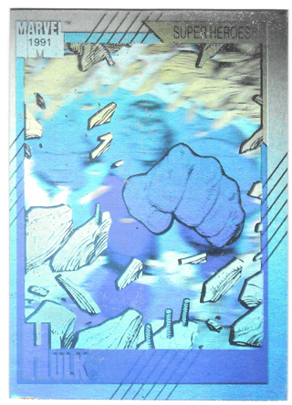 1991 Hulk Impel Marvel Hologram Comic Chase Insert Card #H-2 Super Heroes 