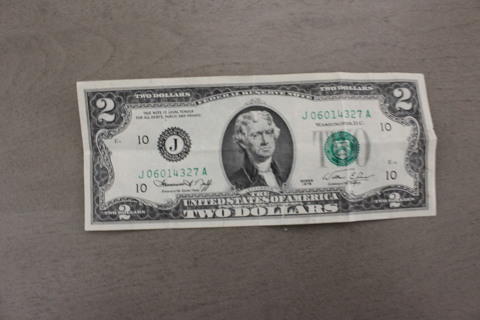 $2.00 BICENTENIAL BILL (CIRCULATED)