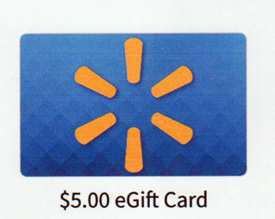 5.00 Walmart Gift Card - Redeemable In Store Only
