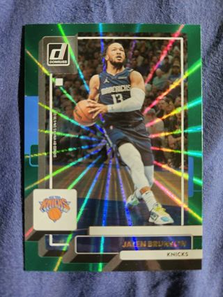 2022-23 Donruss Holo Green Laser Jalen Brunson